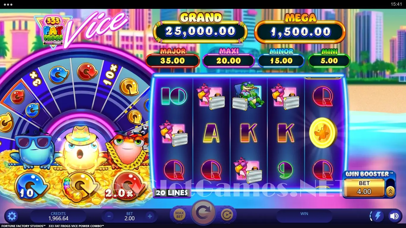 333 Fat Frogs Vice Power Combo slot