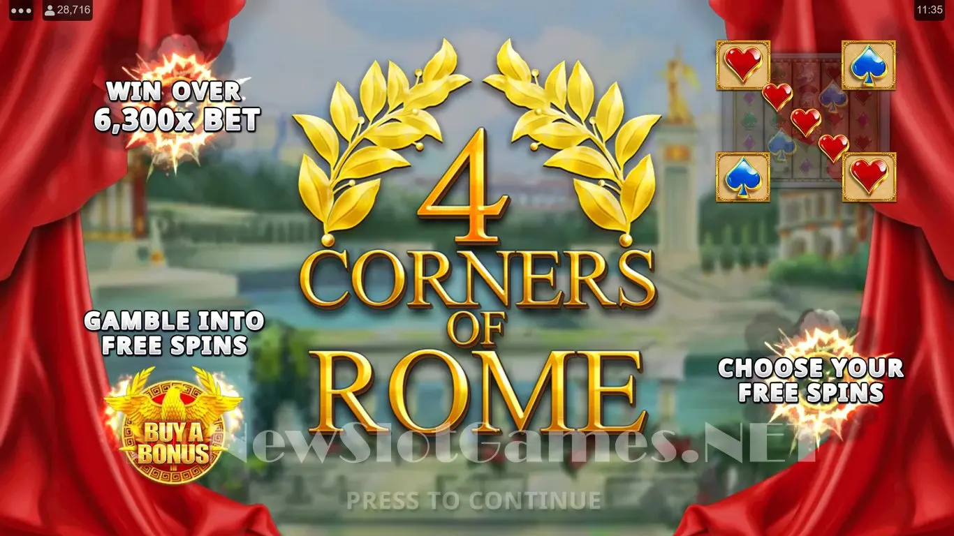 4 Corners of Rome slot