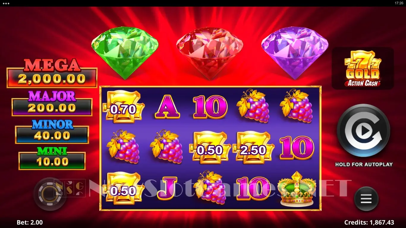 777 Gold Action Cash slot