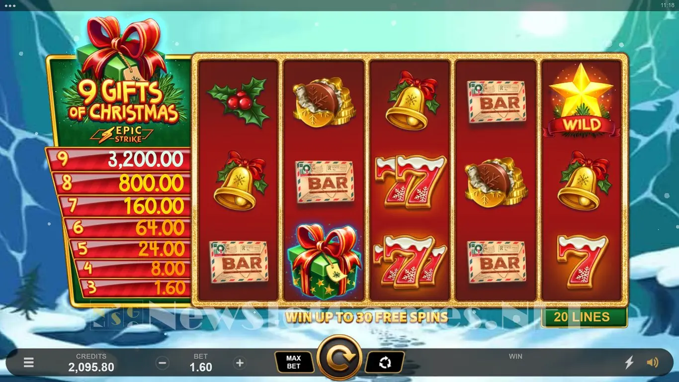 9 Gifts of Christmas slot