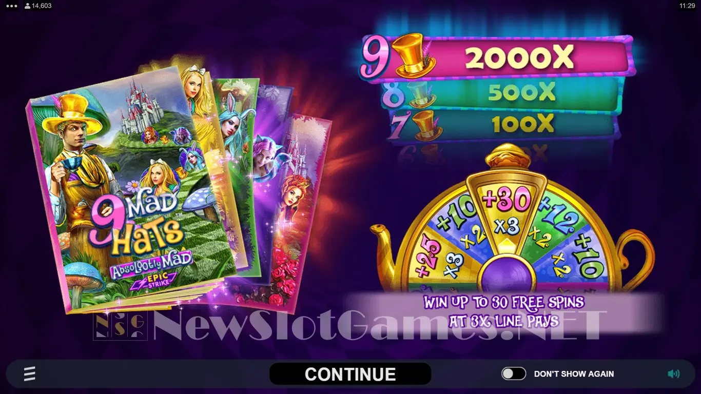 9 Mad Hats slot