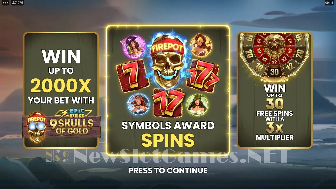 9 Skulls of Gold slot