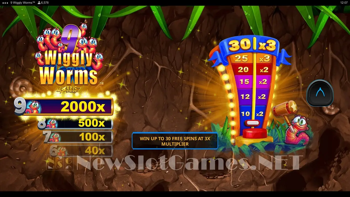 9 Wiggly Worms slot