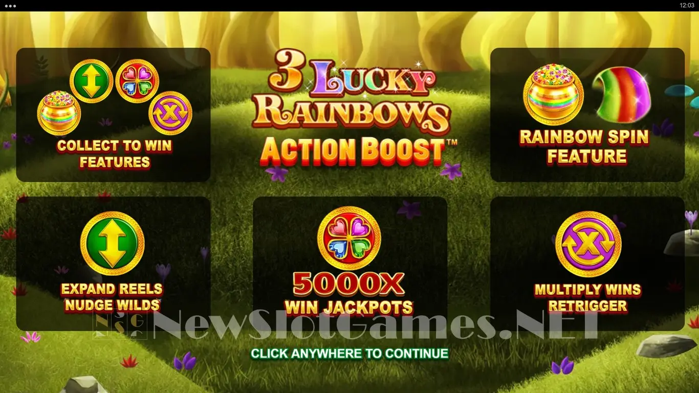 3 Lucky Rainbows Action Boost slot
