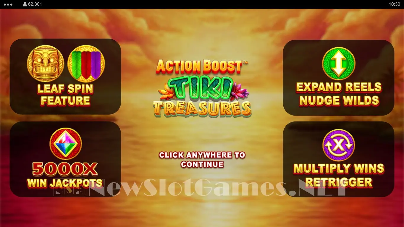 Action Boost Tiki Treasures slot