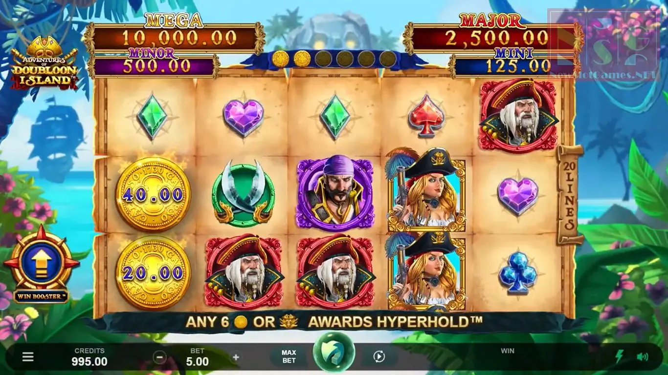 Adventures Of Doubloon Island slot