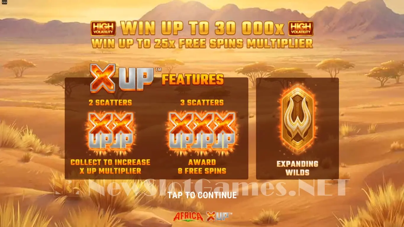 Africa X Up slot