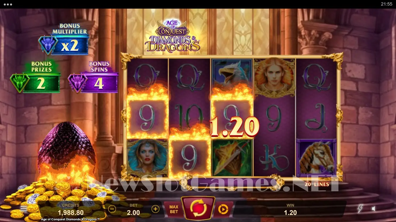 Age of Conquest Diamonds & Dragons slot