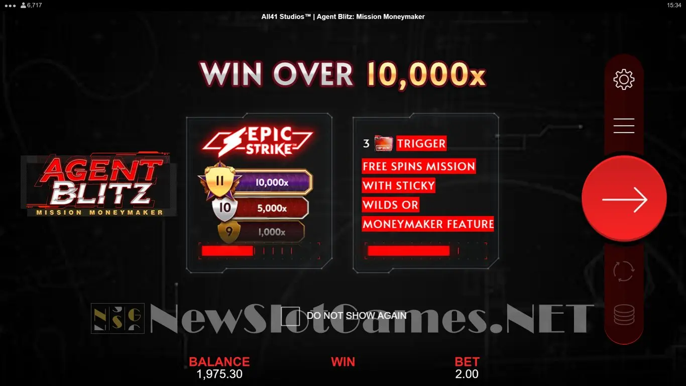 Agent Blitz Mission Moneymaker slot