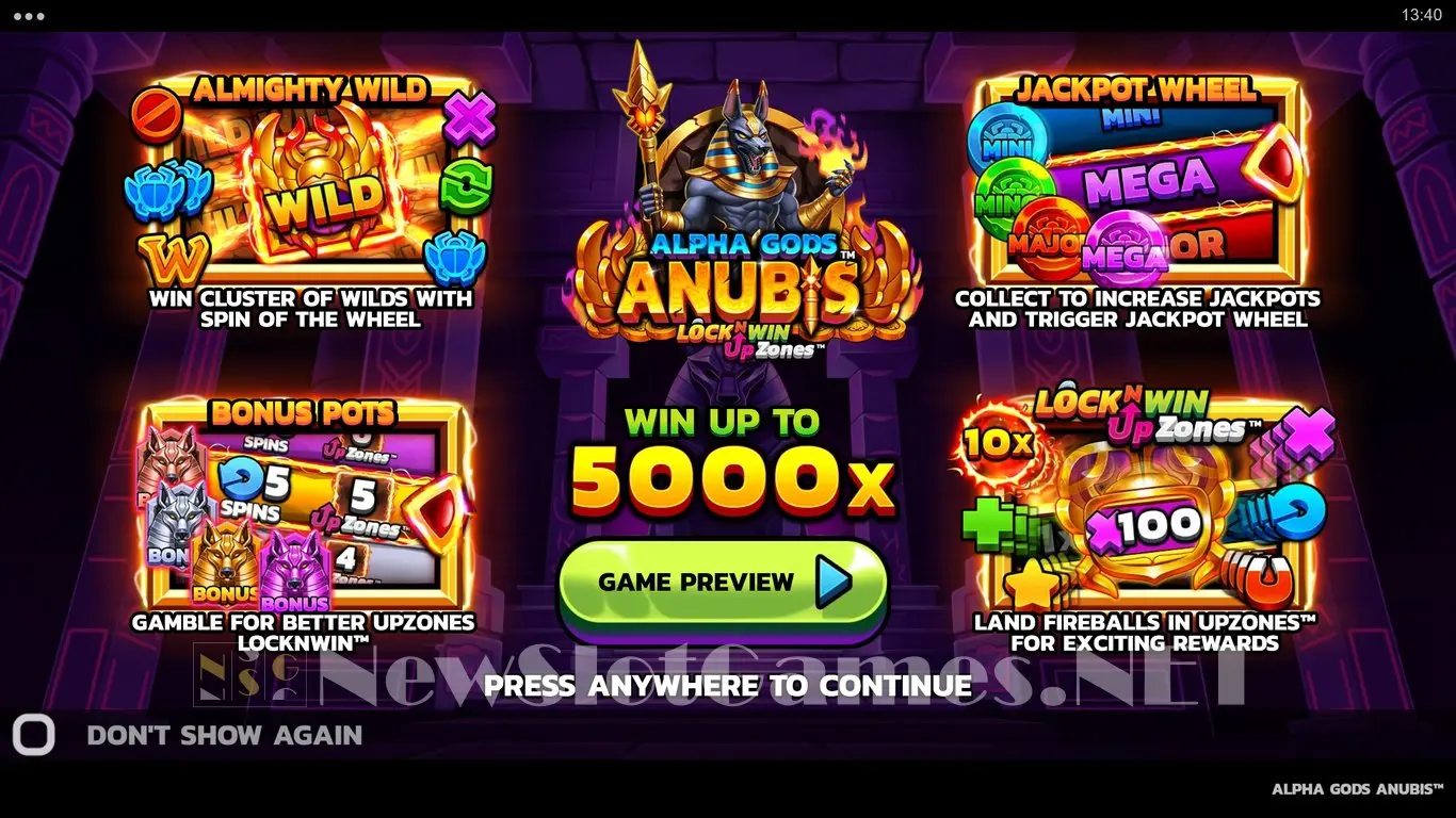 Alpha Gods Anubis slot