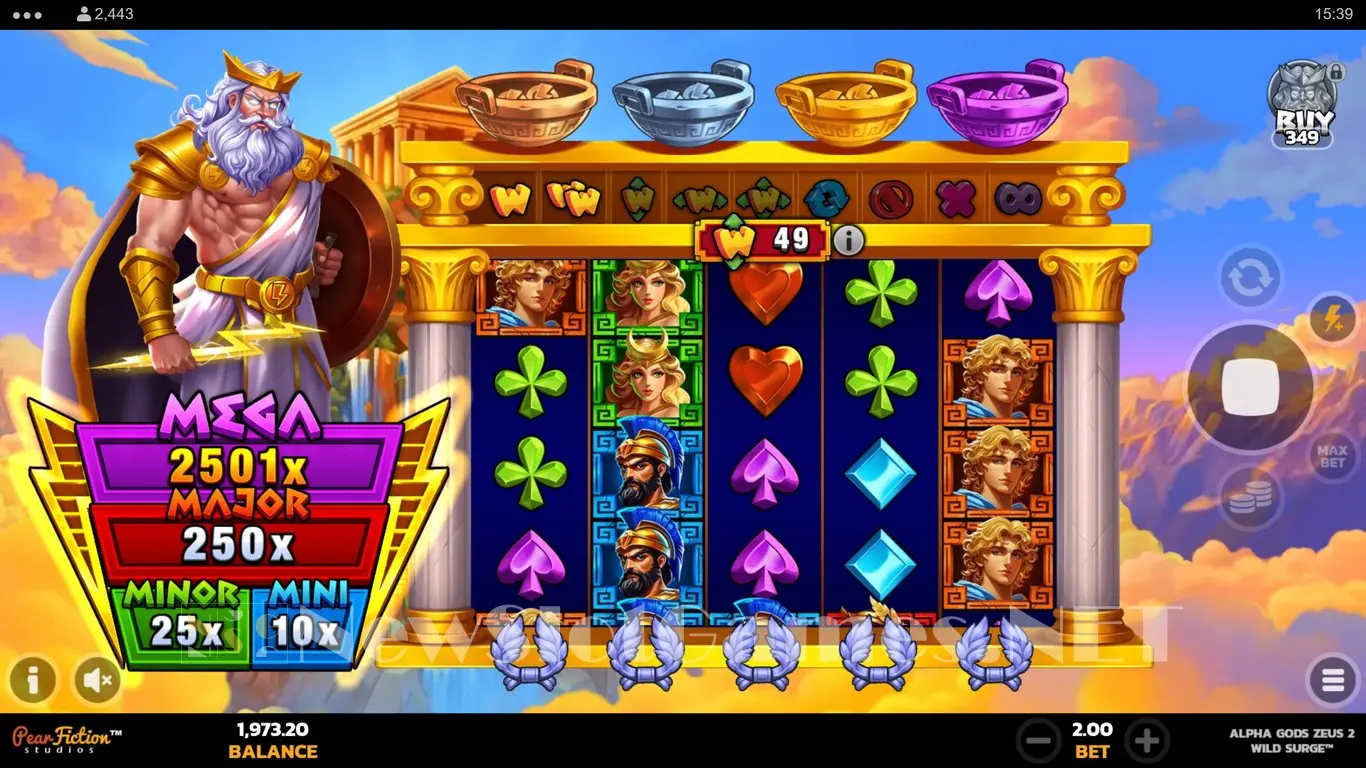 Alpha Gods Zeus 2 Wild Surge slot