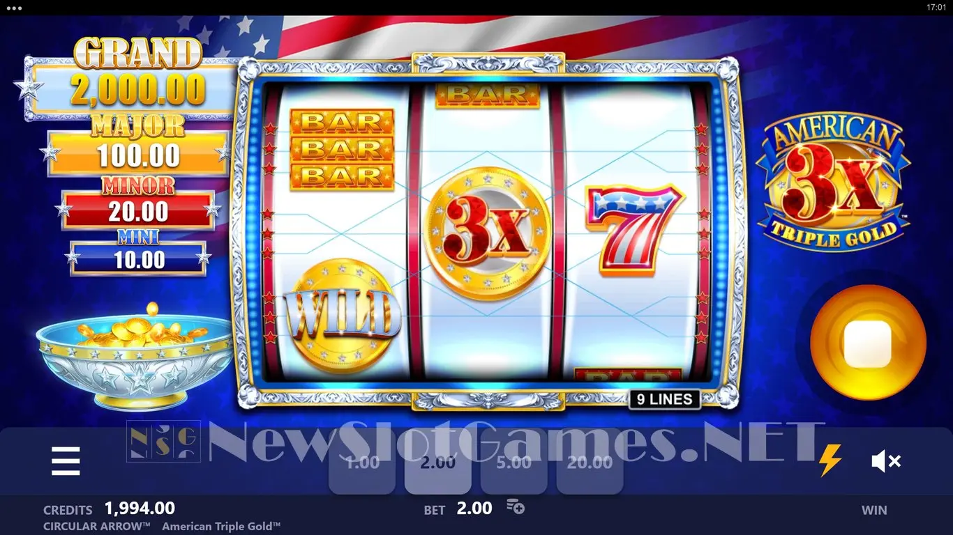 American Triple Gold slot