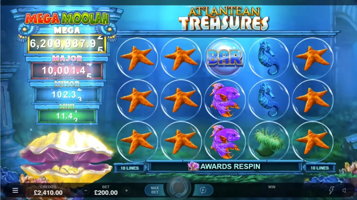 Atlantean Treasures: Mega Moolah slot