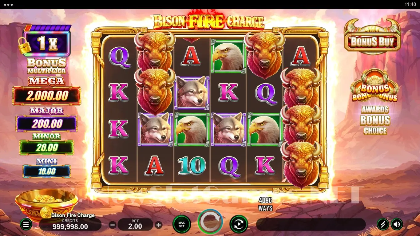 Bison Fire Charge slot