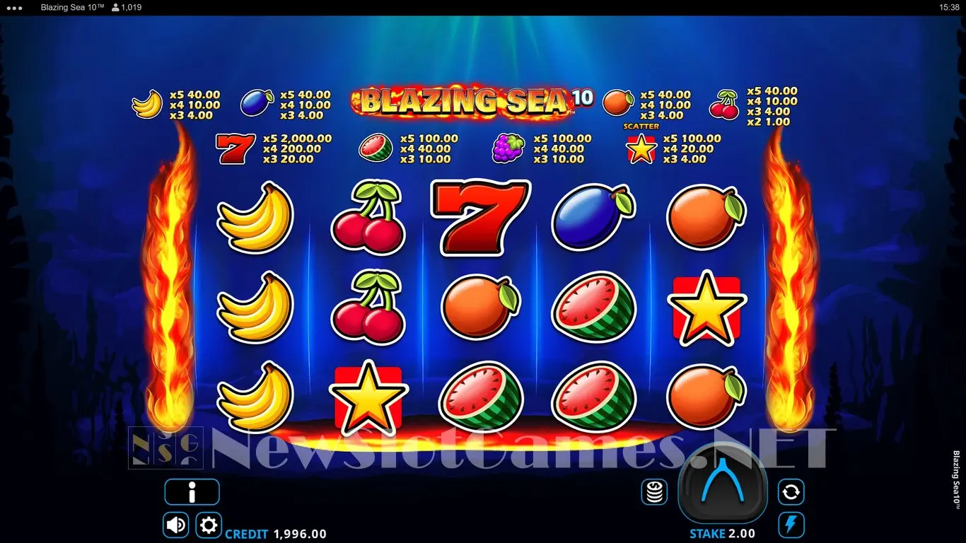 Blazing Sea 10 slot