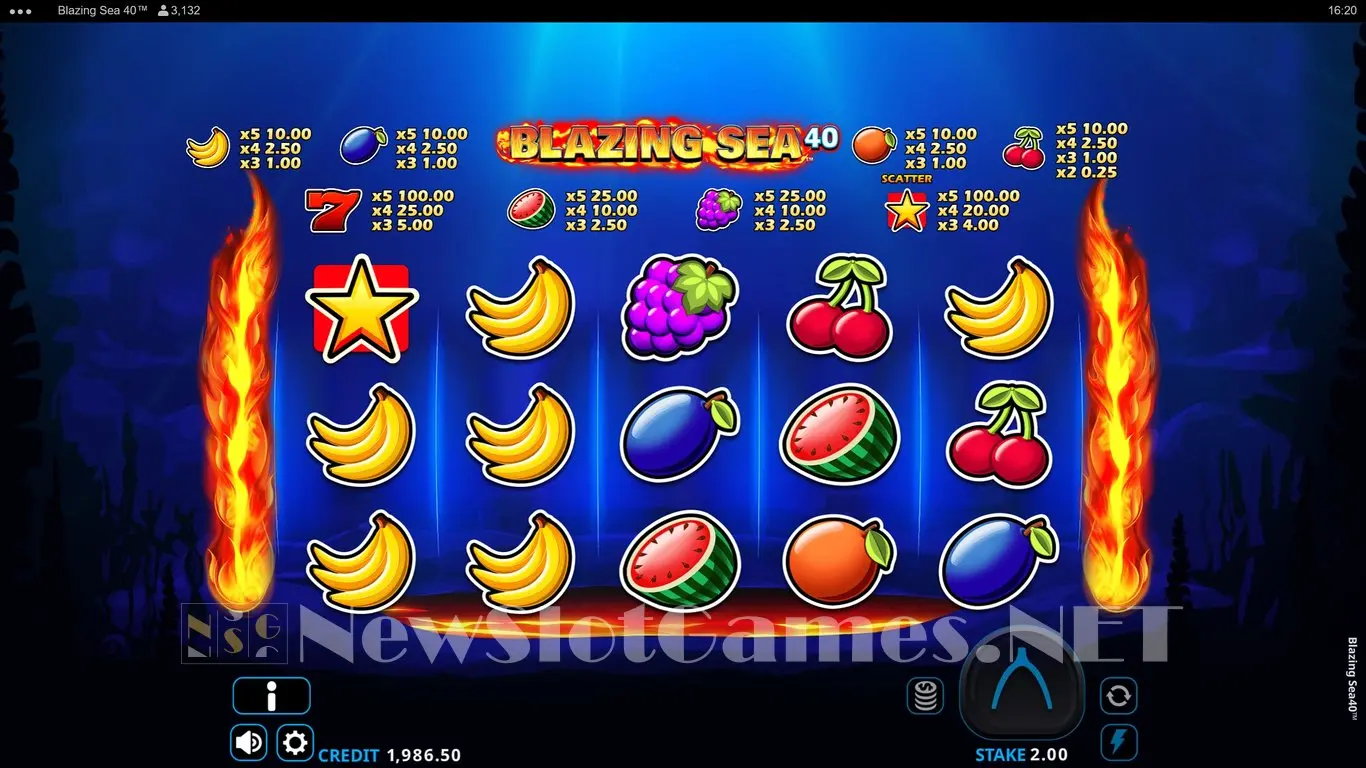 Blazing Sea 40 slot
