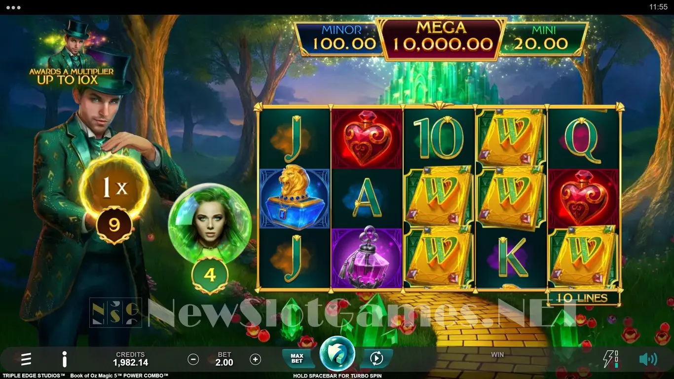 Book of Oz Magic 5 Power Combo slot