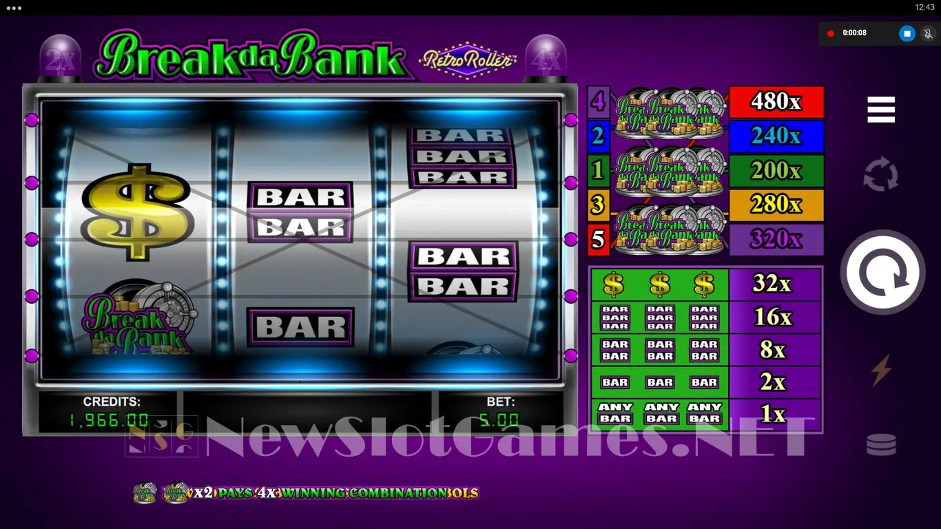 Break da Bank Retro Roller slot