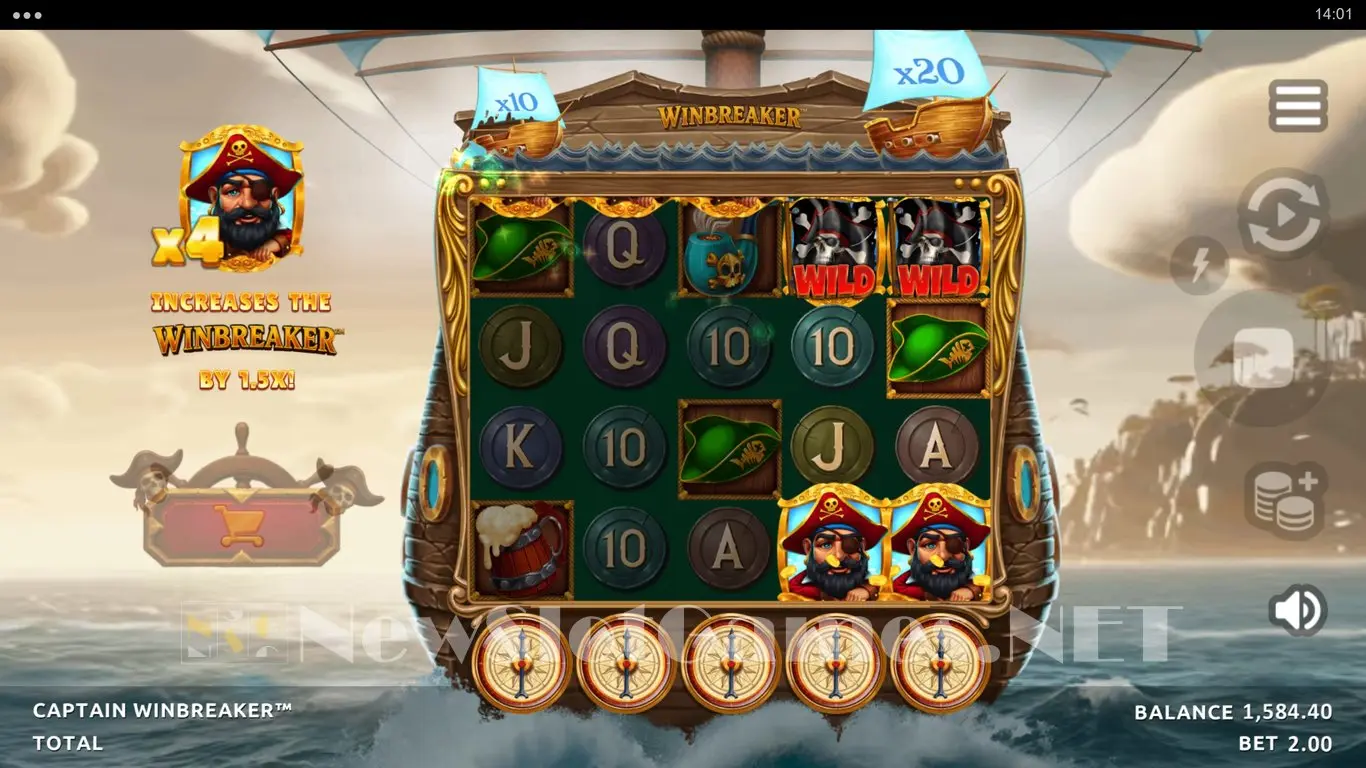 Captain Winbreaker slot
