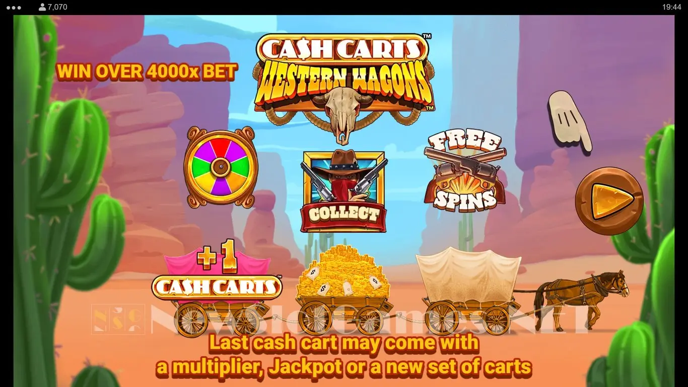 Cash Carts Western Wagons slot