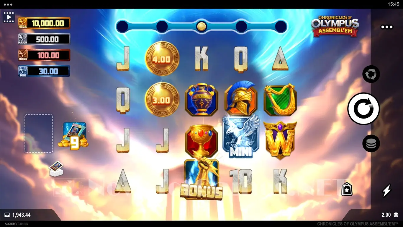 Chronicles of Olympus Assemblem slot