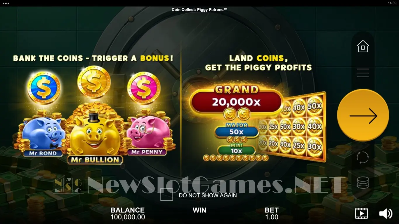 Coin Collect Piggy Patrons slot