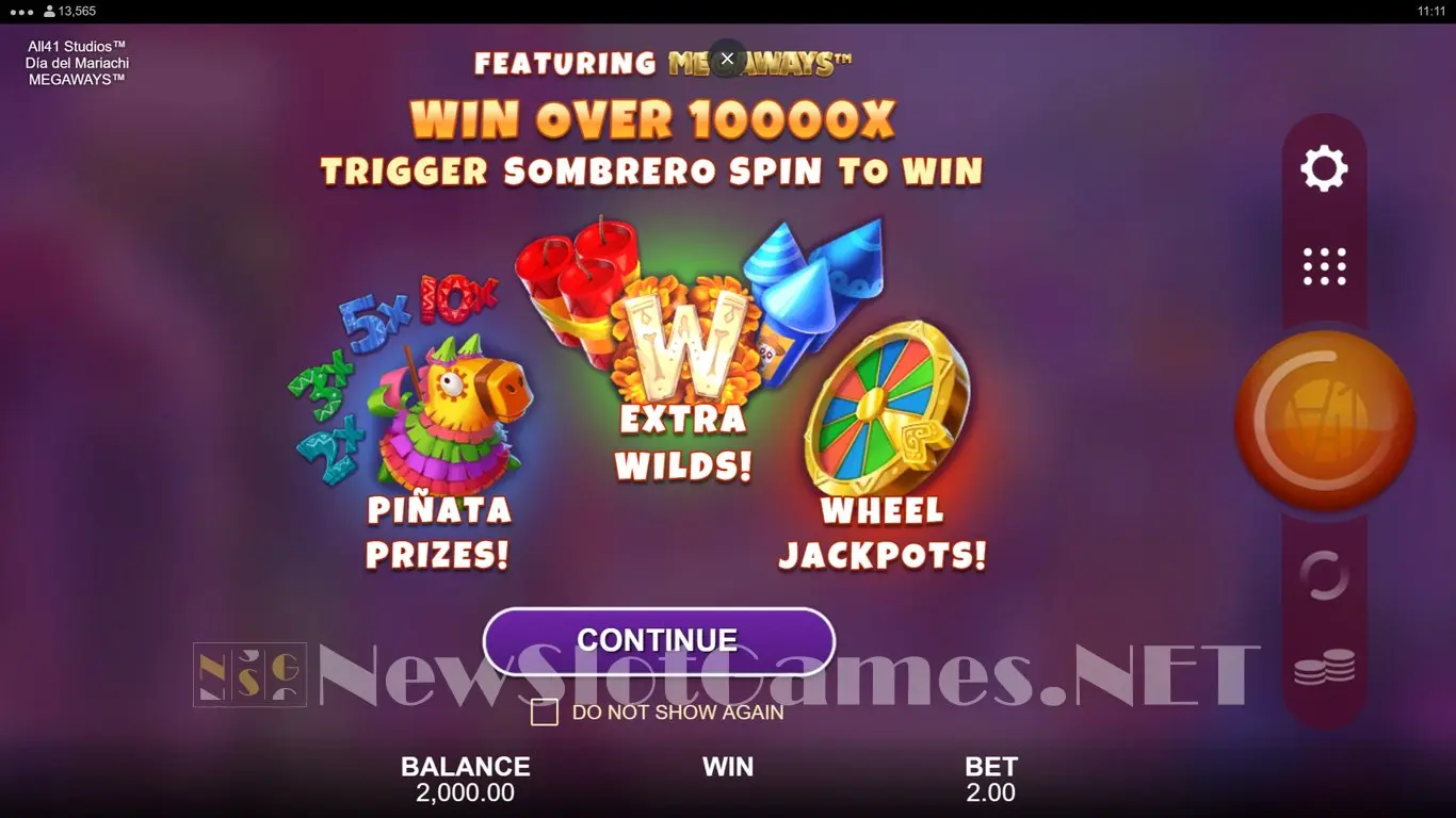 Dia Del Mariachi Megaways slot