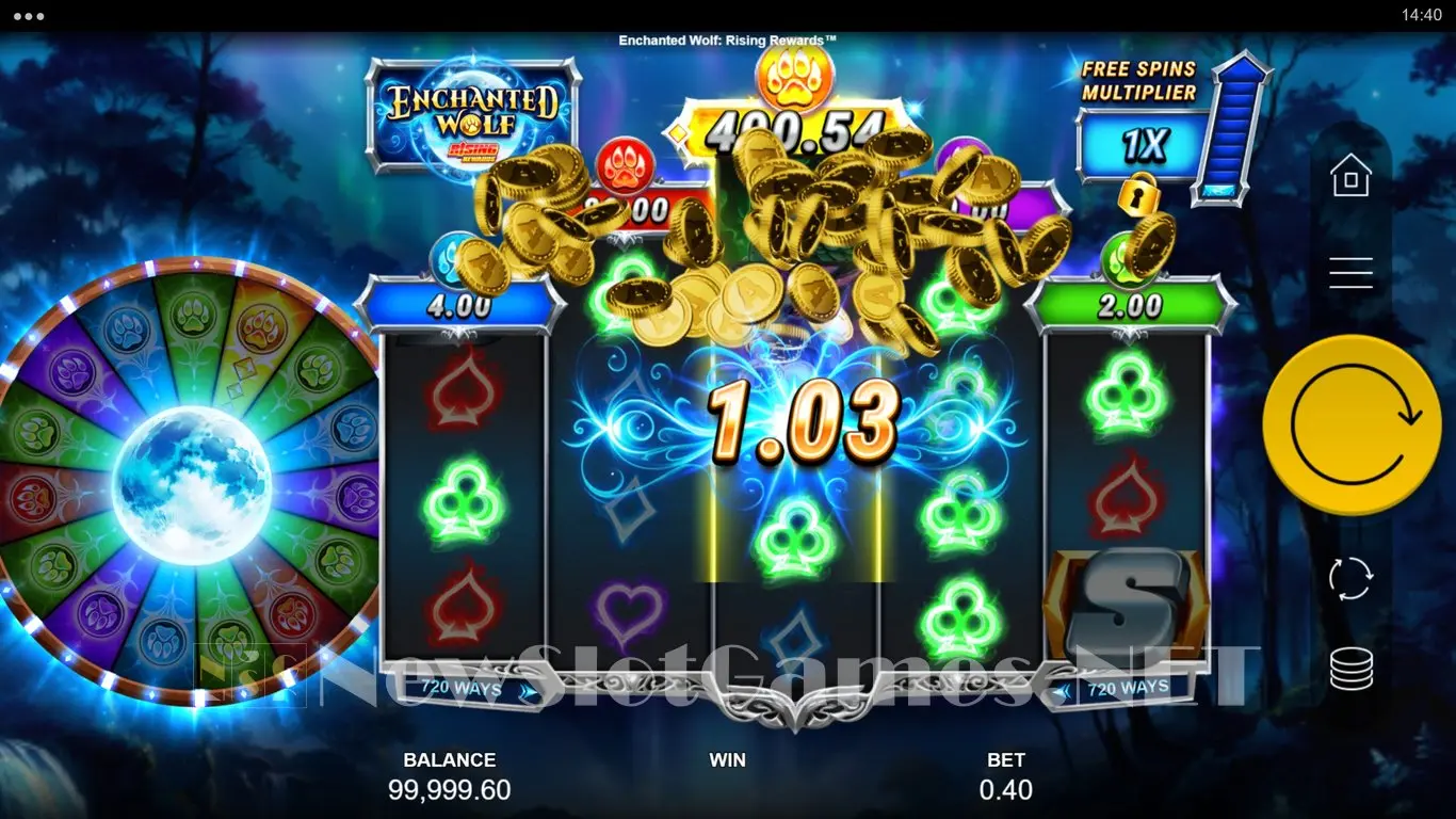 Enchanted Wolf Rising Rewards slot