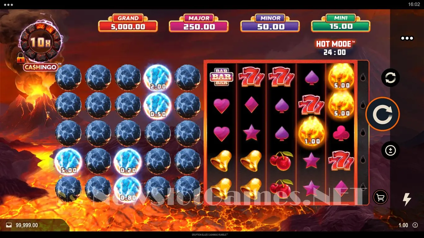 Eruption Blaze CASHINGO Rumble slot by 