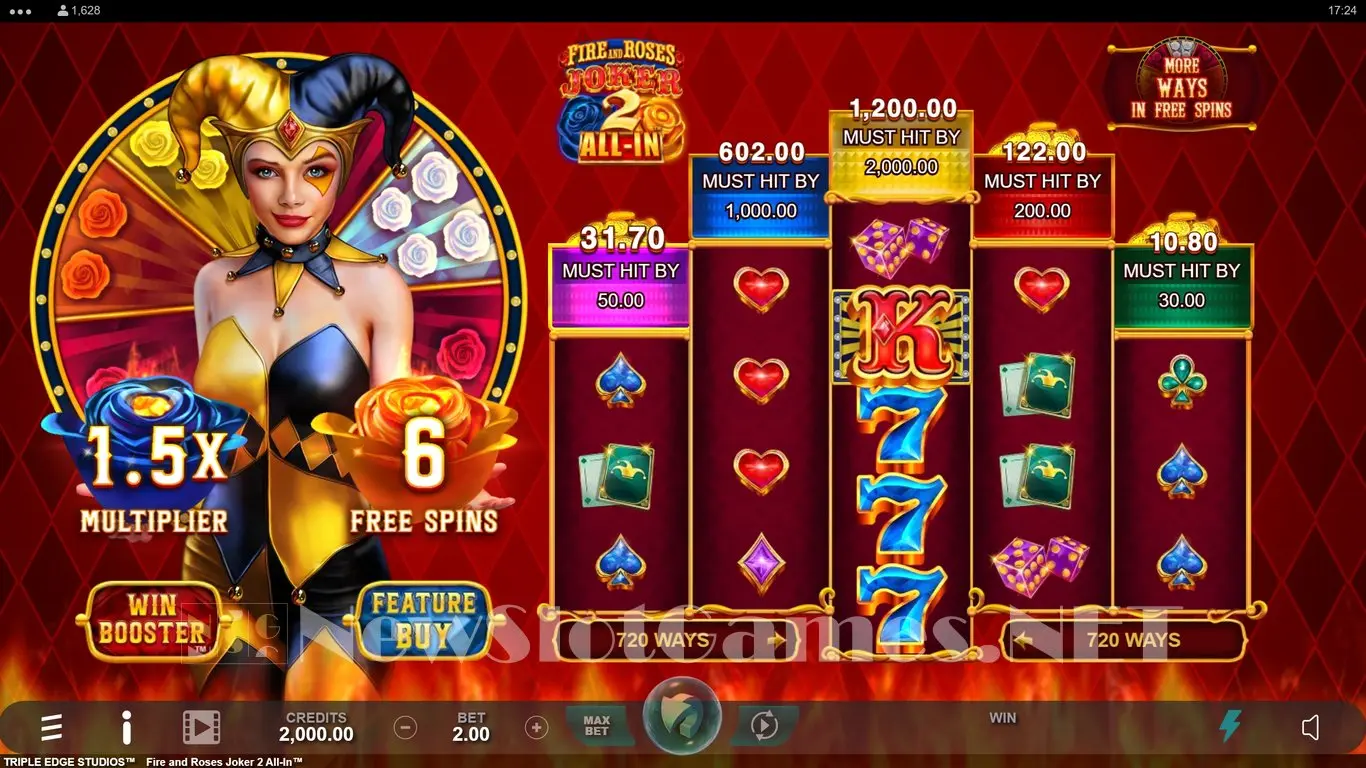 Fire and Roses Joker 2 All-In slot