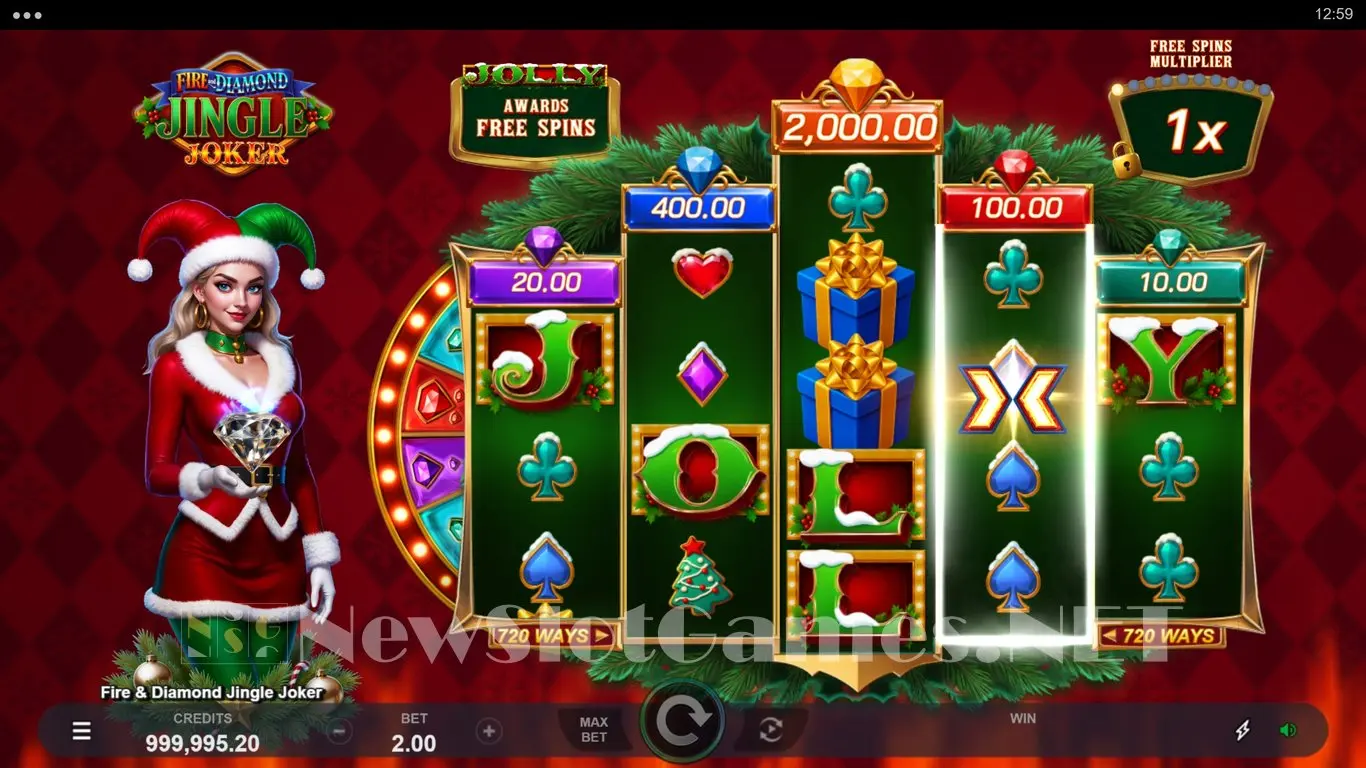 Fire & Diamond Jingle Joker slot