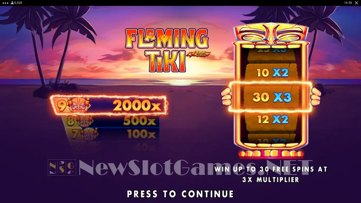 Flaming Tiki slot
