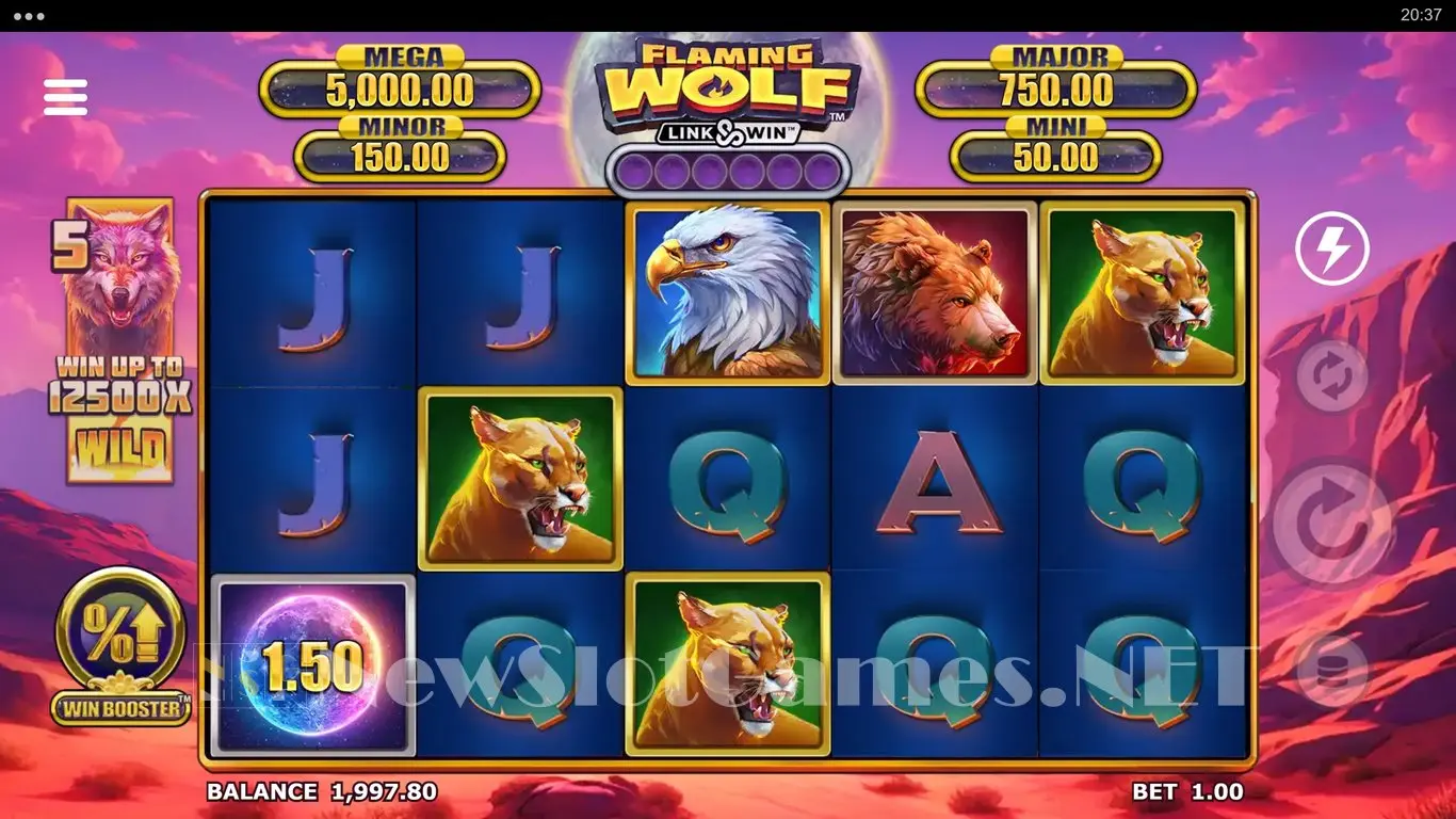 Flaming Wolf Link & Win slot