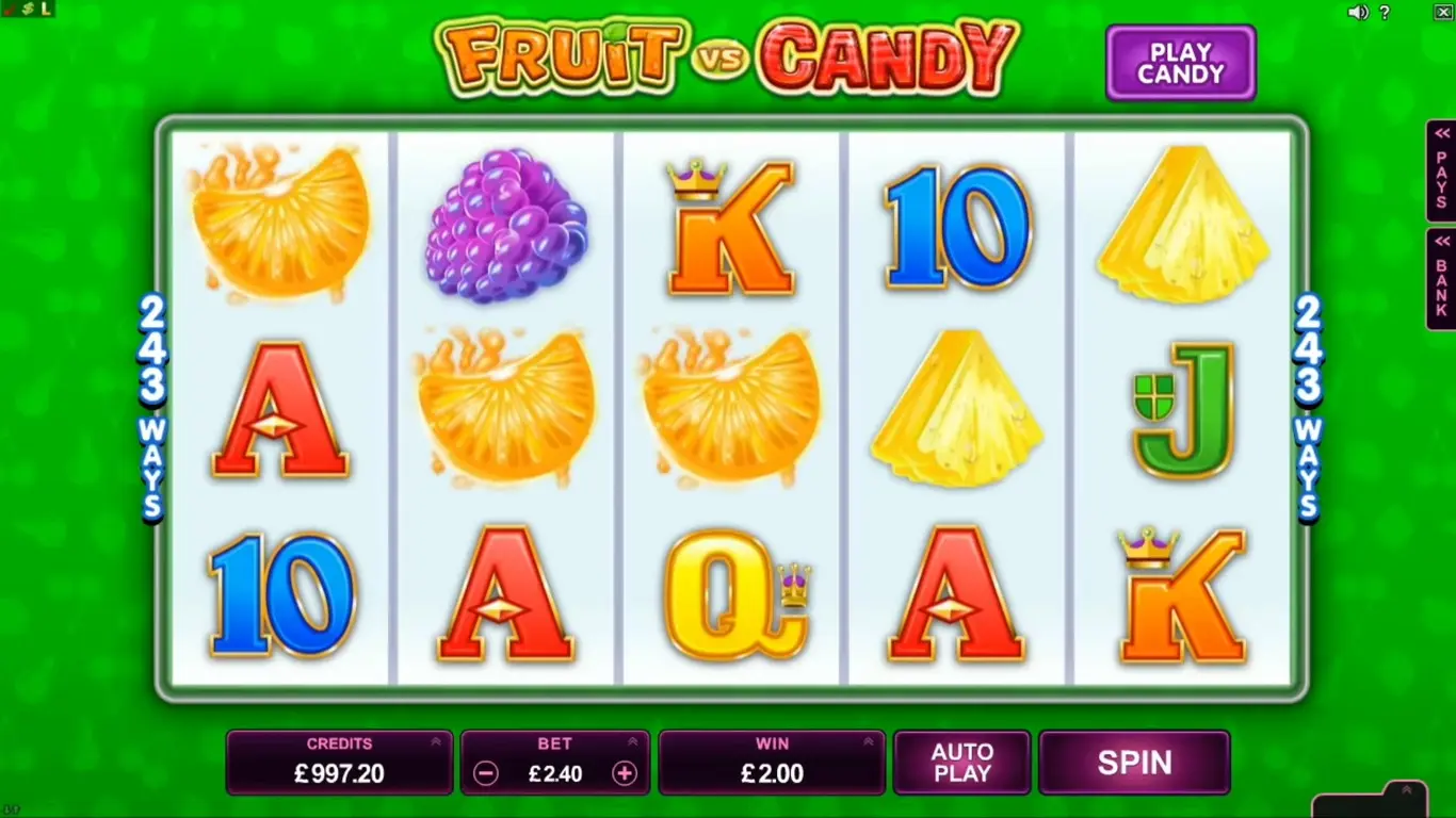 Fruit vs Candy slot