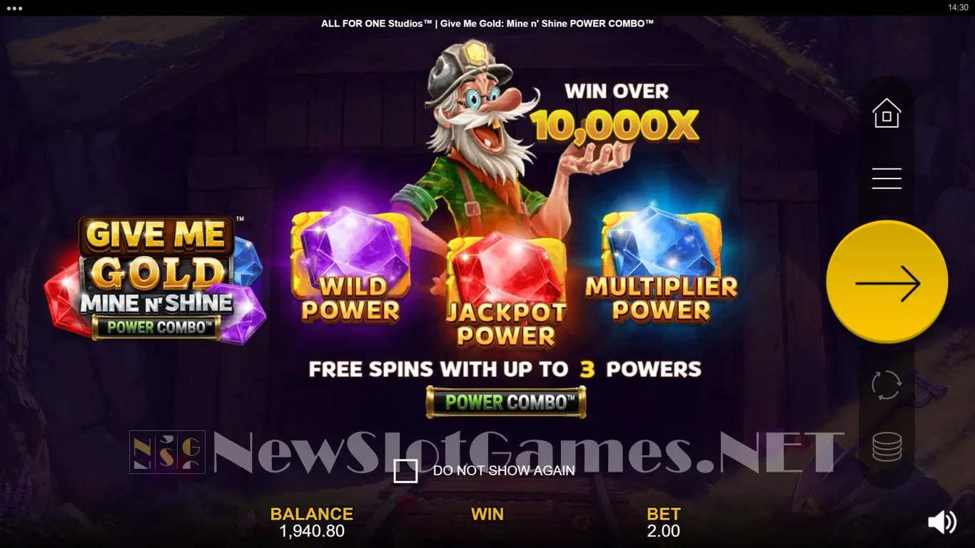 Give Me Gold Mine n Shine Power Combo slot