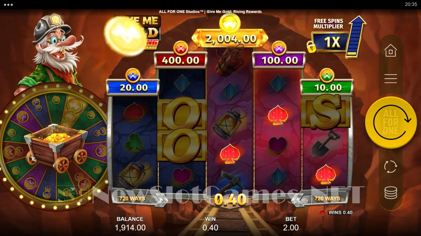 Give Me Gold Rising Rewards slot