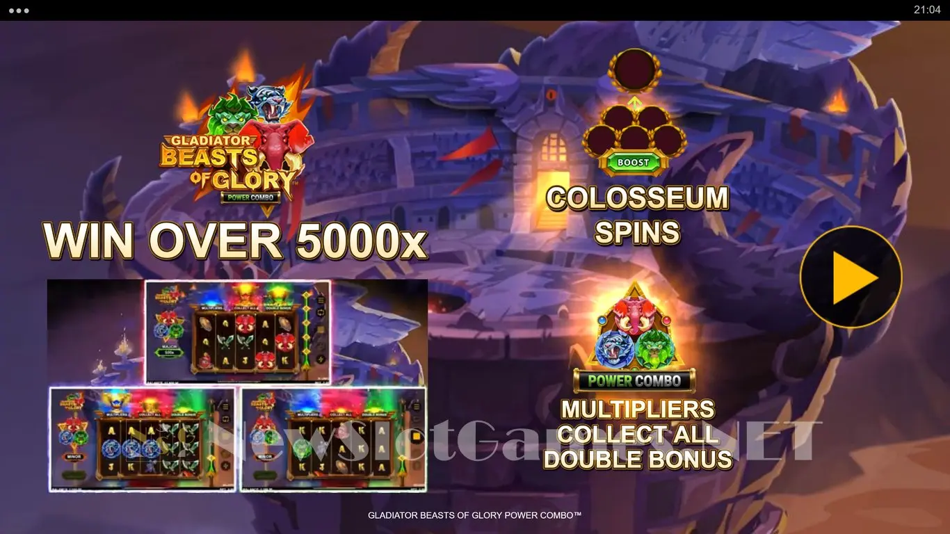 Gladiator Beasts of Glory Power Combo slot