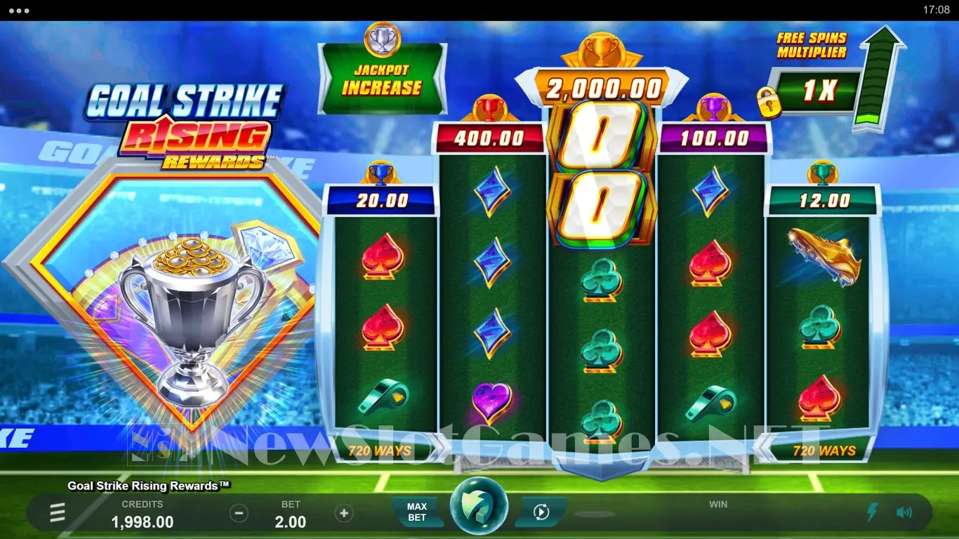Goal Strike Rising Rewards slot