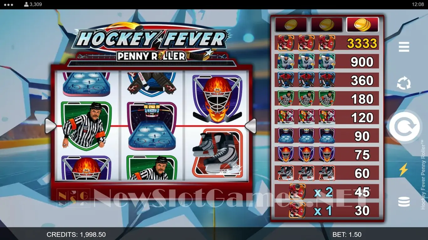 Hockey Fever Penny Roller slot
