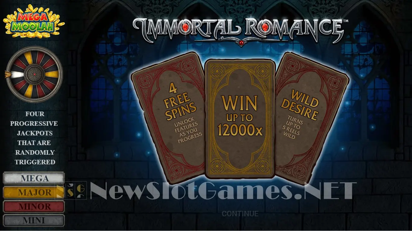 Immortal Romance Mega Moolah slot