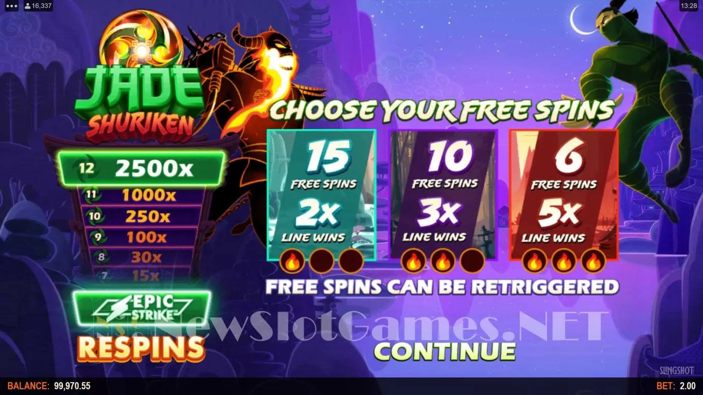 Jade Shuriken slot