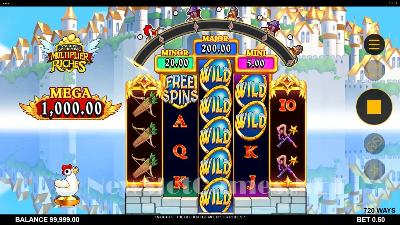Knights of the Golden Egg Multiplier Riches slot