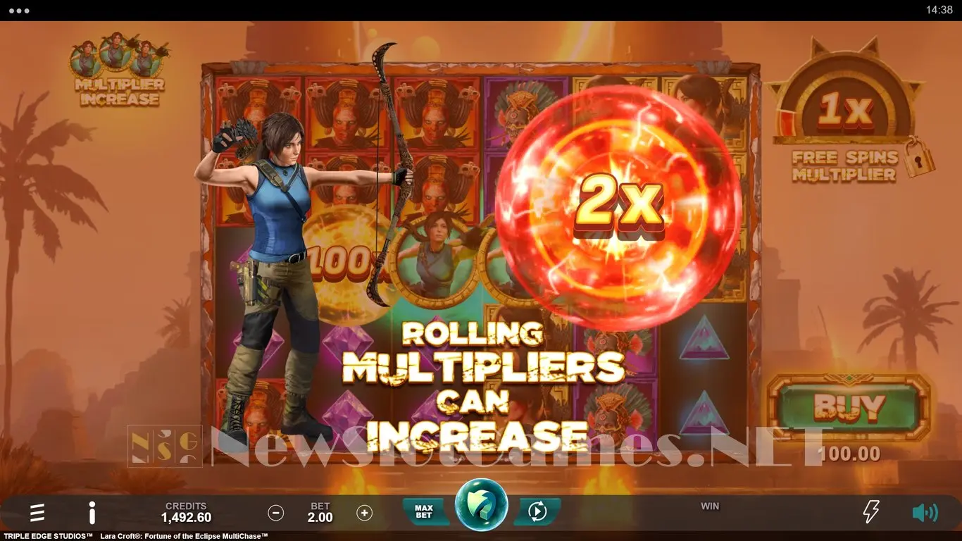 Lara Croft Fortune of the Eclipse MultiChase slot