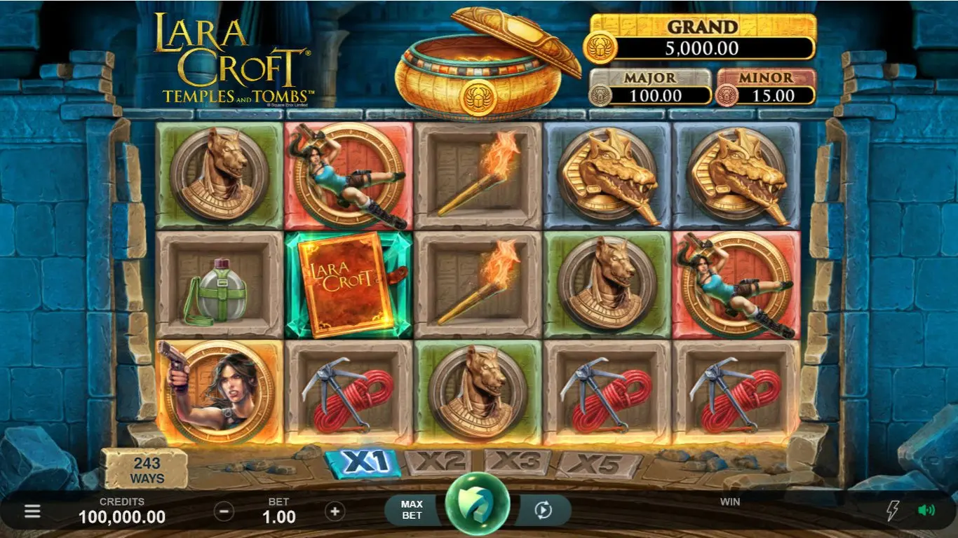 Lara Croft: Temples and Tombs slot