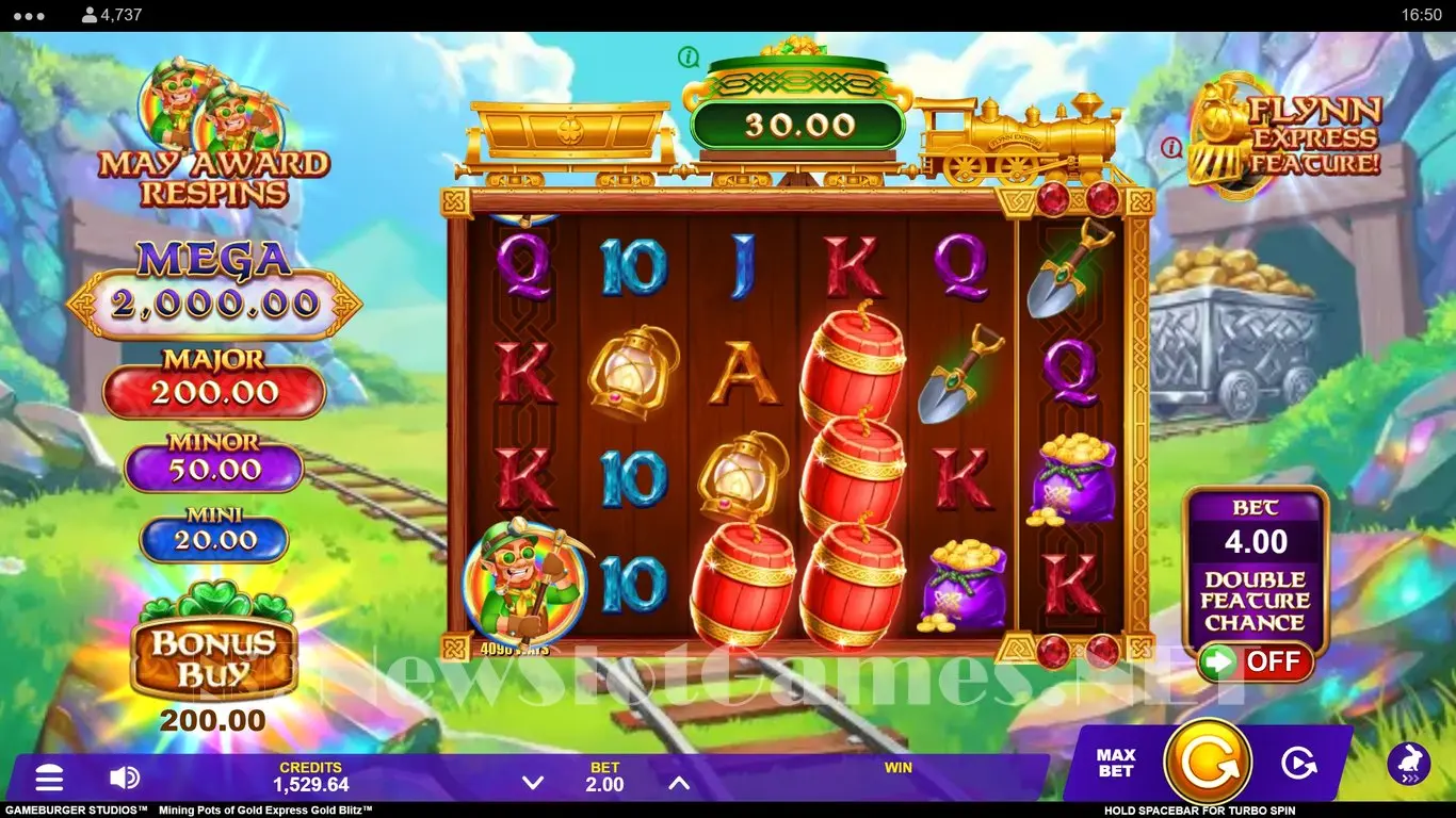 Mining Pots of Gold Express Gold Blitz slot