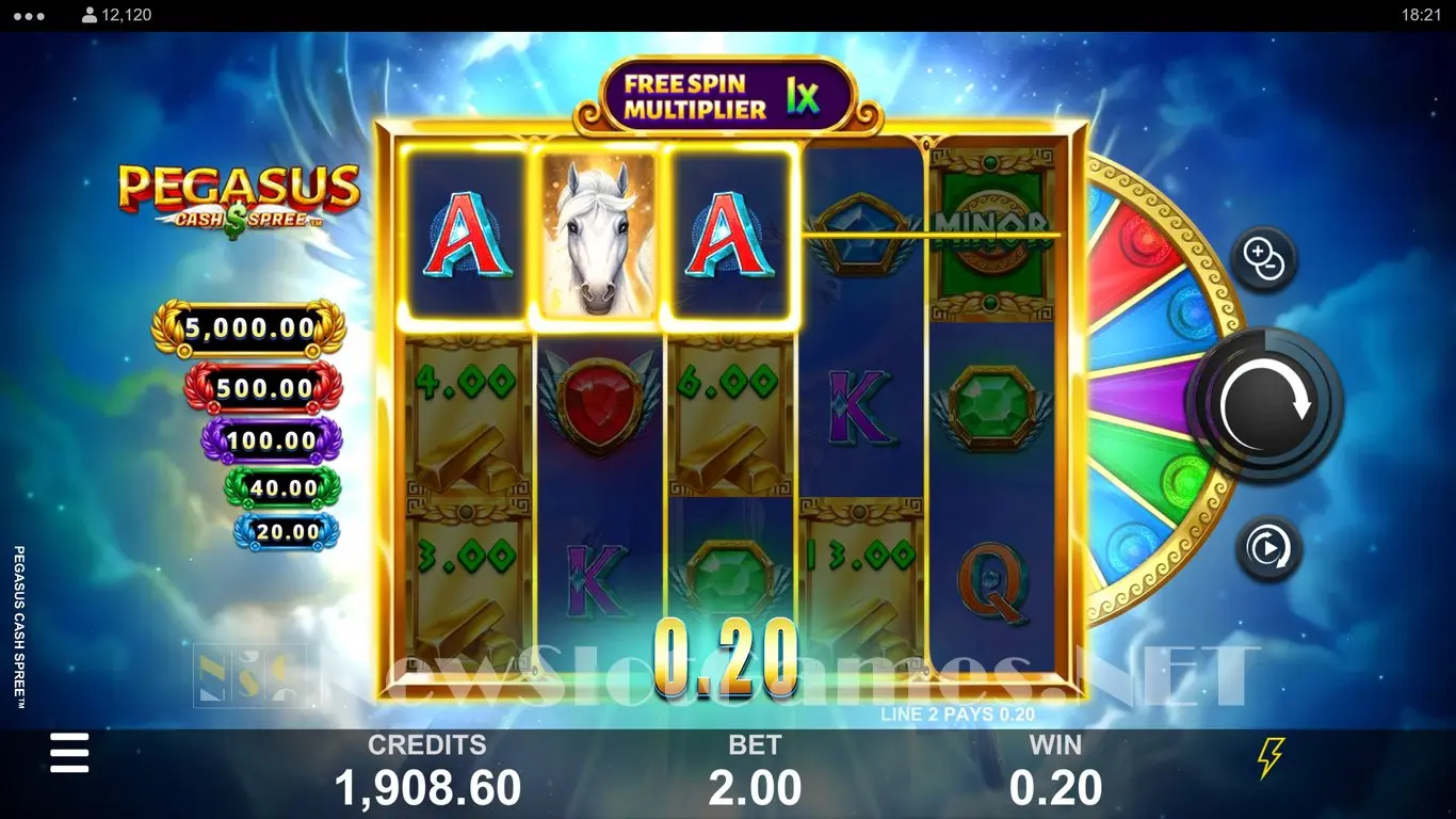 Pegasus Cash Spree slot