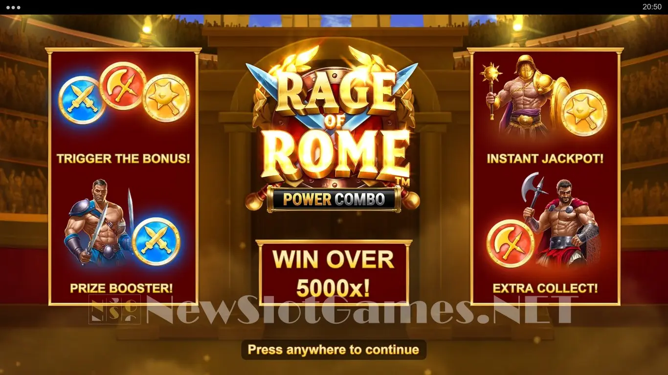 Rage of Rome Power Combo slot
