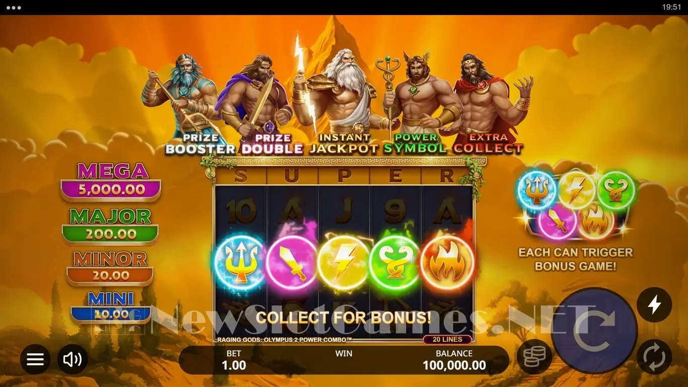 Raging Gods Olympus 2 Power Combo slot