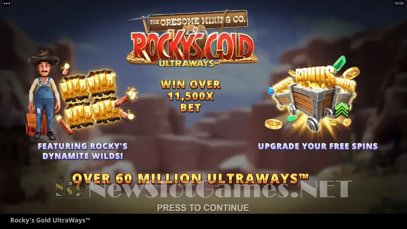 Rockys Gold Ultraways slot