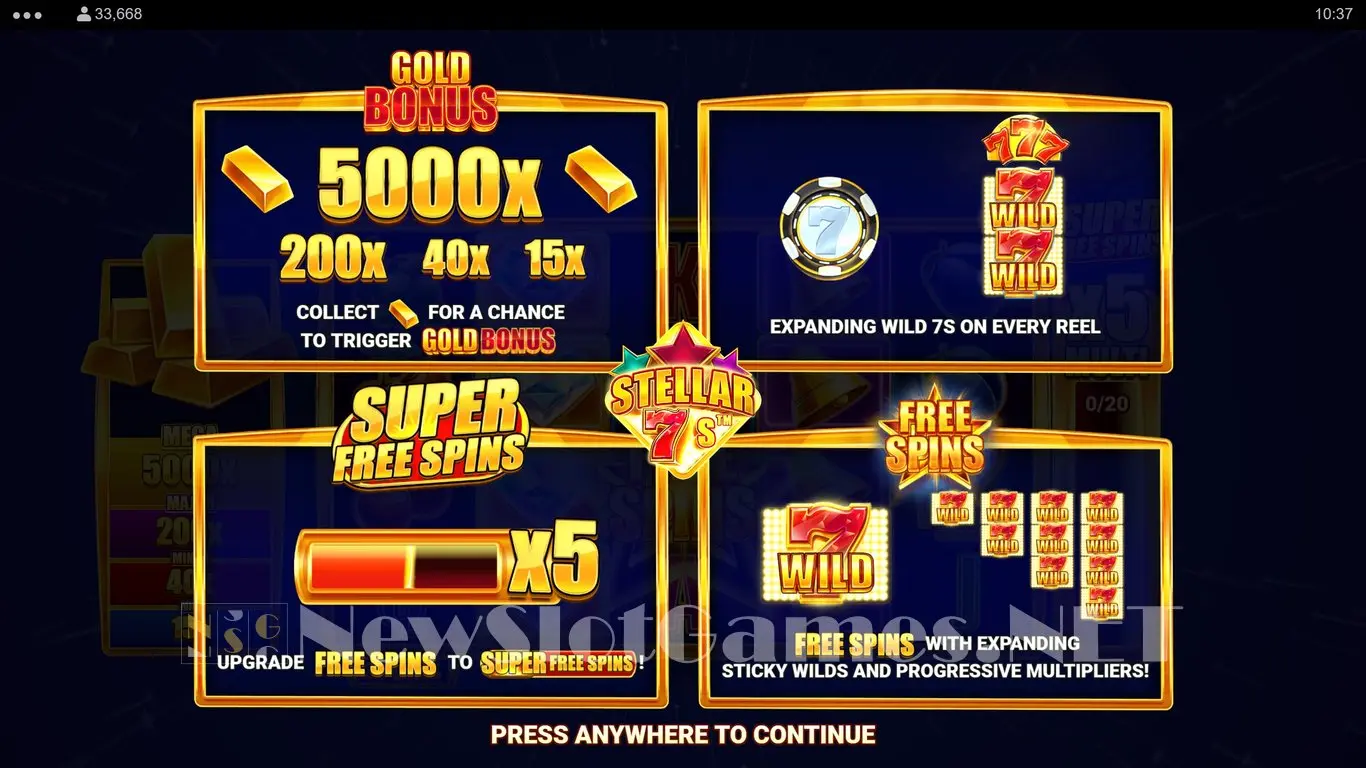 Stellar 7s slot